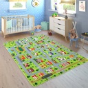Assile Kids Rug Baby Playroom Mat Classroom Area Rug Road and Traffic Carpet Soft Thick Game Play Area Rug Baby for Toddler Bedroom Nursery Playroom, 3' X 5', Grey