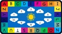 Genki - Classroom Rug for Kids - Education Classroom Carpet for Children - Colorful Seating Area - Large Elementary Classroom Rugs - Kids Seating for School Playroom | 6'6"X12'