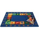 Carpets for Kids 9500 Bilingual Circletime Rug 5Ft 10In X 8Ft 4In Rectangle