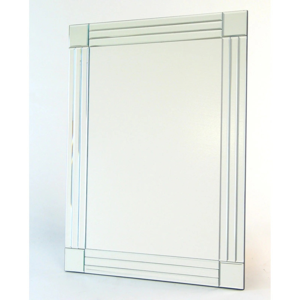 Wayborn Beveled Column Mirror - Elegant Pine Wood Design