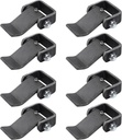 Weld on Hinges Heavy Duty Greaseable Dump Trailer Trucks Gate Door Tailgate Hinge, Strap Style Short Leaf, Pack of 8