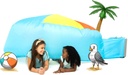 The Original Patented Airfort - Build a Fort in 30 Seconds, Inflatable Fort for Kids, Play Tent for 3-12 Years, a Playhouse Where Imagination Runs Wild, Fan Not Included (Beach Ball Blue)
