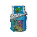 Paramount Nickelodeon TMNT Mini Mutants 5 Piece Twin Bed Set with Sham, 100% Micofiber