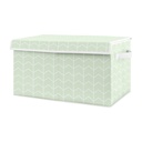 Elephant Mint Arrow Storage Fabric Toy Box by Sweet Jojo Designs