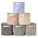 Ezoware 6 Pcs Cube Storage Bin Baskets, Collapsible Fabric Shelf Box Organizer with Handles - Multi Color, 10.5" X 10.5" X 10.5"