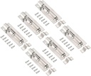 PATIKIL Door Barrel Bolt Latch 3 Inch, 6 Pack Stainless Steel Security Latch Sliding Bolt Latch Lock with Screws for Gate Door Window