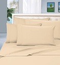 6-Piece Bed Sheet Set - 1500 Premier Silky Soft Sheet Set - Full, Cream