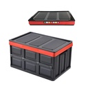 ZJWJJ Storage Bags 30L Thickened Car Folding Storage Box Large Capacity Easy Carry Storage Box Clothes Storage Plastic Storage Bins with Lids for Dorm House Store