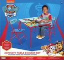 Paw Patrol Children'S Activity Table Includes 1 Square Table & 2 Chairs Intended for Children Ages 3 to 7 Years