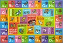 KC Cubs Playtime Collection ABC Alphabet with Old Mcdonald'S Animals Educational Learning Polypropylene Kids and Children Area Rug (5'0 X 6'6)