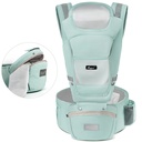Vbiger 6-In-1 Convertible Baby Carrier Newborn to Toddler, Kangaroo Ergonomic Baby Carrier with Hip Seat Lumbar Support, 8-50 Lbs, Green
