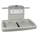 Rubbermaid Commercial Products Baby Changing Station Anti-Mic Horizontal - Light Platinum