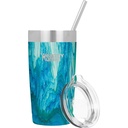 Healthy Human Stainless Steel Tumbler with Straw & Lid | Splash Proof Insulated Travel Cup | Eco-Friendly Coffee Tumblers | Water Cups with Straws Cleaner and Splash Proof Lids (20Oz, Bora Bora)
