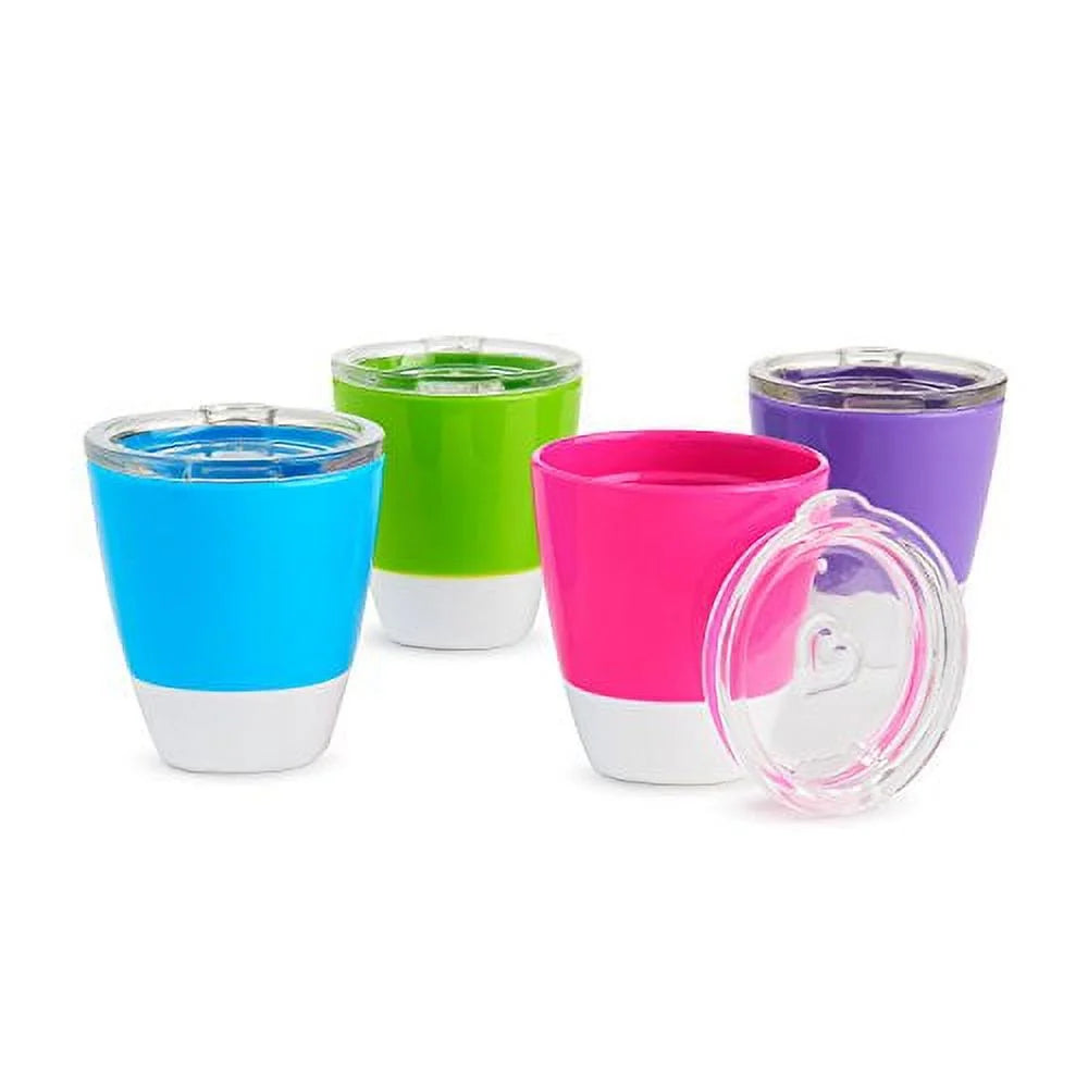 Munchkin Splash Toddler Cups with Training Lids - 4 Pack