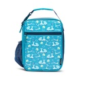 Contigo Kids Insulated Reusable Lunch Box with Liner and Water Bottle Holder,Blue