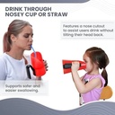 Rije Dysphagia Regulating Drinking Cup for Difficulty Swallowing Disorders - Controlled Sips Adult Size (8Oz) Cup Prevents Aspiration - 2 Handles for Secure Grip - Adjustable 3-15Cc, Made in Canada