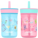 Contigo Kid'S 14 Oz. Leighton Tumbler 2-Pack - Butterflies & Honeybees/Llamas