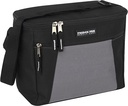Fridge Pak, 12 Can Large Capacity Can Cooler Insulated Adult Lunch Bag - Black