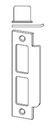 Schlage 10-072-630 L9000 Standard Strike with Square Corner, 630 - Satin Stainless Steel, Varies Metal