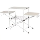 Ozark Trail Camp Kitchen Cooking Stand with Three Table Tops, Indoor Outdoor