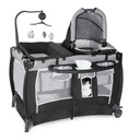 AILEEKISS Portable Nursery Center Playard, 5 in 1 Foldable Baby Bassinet & Unisex Crib, 0-36 Months