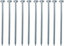 Fastcap Powerhead Wood Screws with Flat Head - Self-Tapping Point - 2.5", T20 Torx Drive, Zinc Finish, 150-Pack - 99946