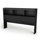 South Shore Spark Kid'S Bookcase Headboard, Full, Black