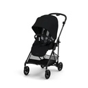 CYBEX Melio Carbon 3 Stroller Lightweight Compact One Hand Fold Moon Black