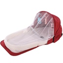 Portable Baby Crib Soft Cotton Foldable Storage Infants Travel Sleeping Bed with Mosquitoes Net