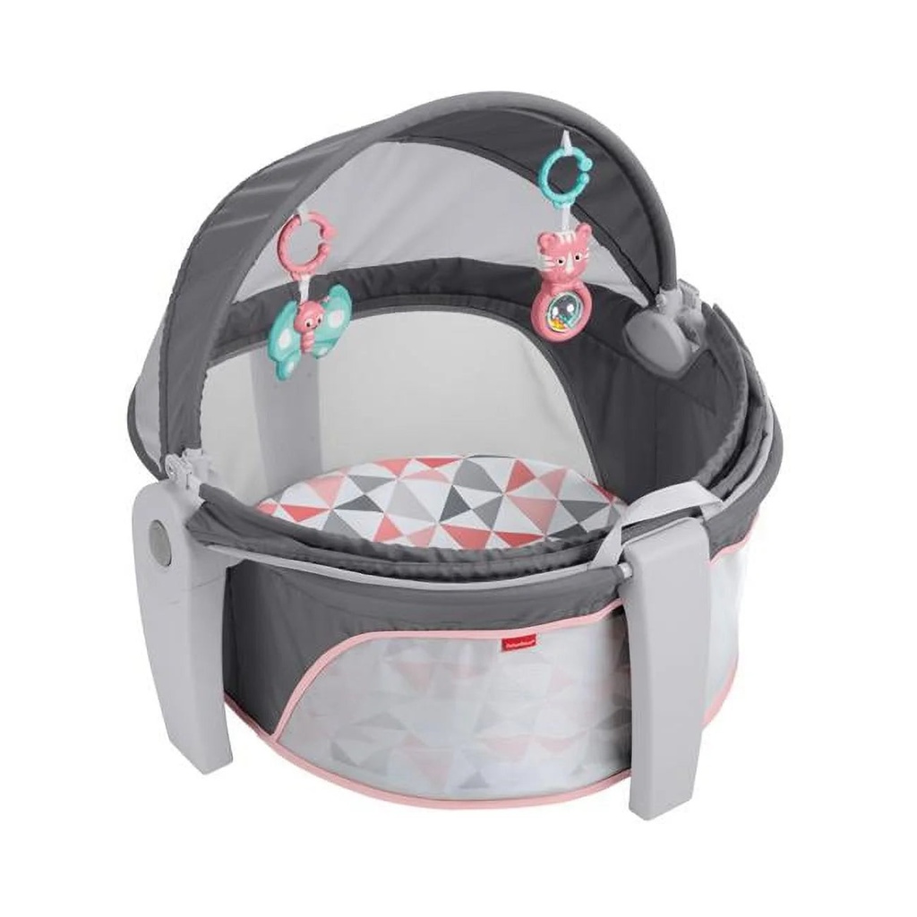 On-The-Go Baby Dome - Rosy Windmill for Safe Play & Naps