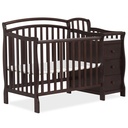 Dream on Me Casco 4-In-1 Mini Crib and Dressing Table, Espresso