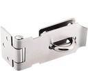 Stainless Steel Padlock Hasp, Tiberham Heavy Duty Hasp and Staple with Screws, Door Clasp Gate Lock Shed Latch Padlock Staple for Door Window Cabinet Pet Cage Crate Fitting Accessories (Small)