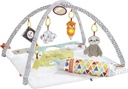 Fisher-Price Perfect Sense Deluxe Gym Baby Playmat with Tummy Wedge & 6 Sensory Toys