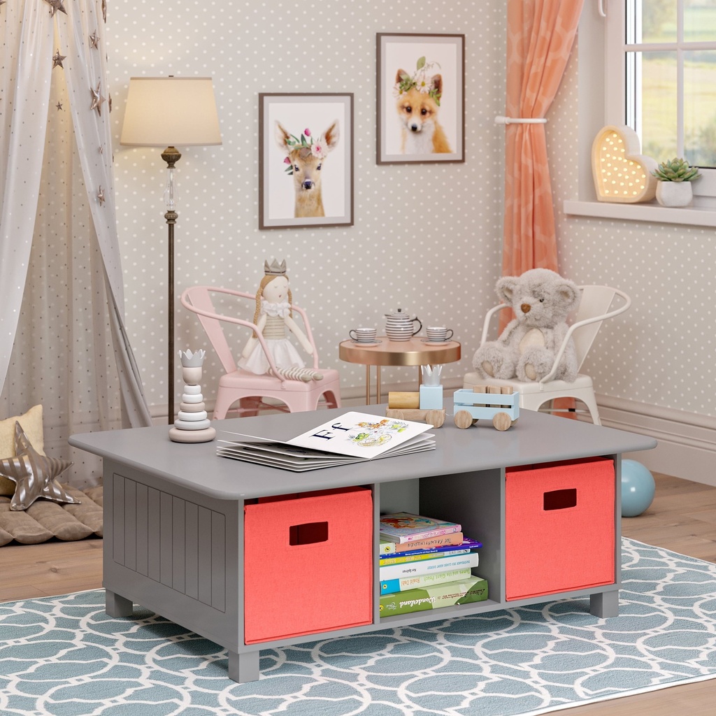 Riverridge Kids Desk & Play Table with Storage Cubbies