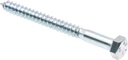 Prime-Line 9055762 Hex Lag Screws, 5/16 In. X 3-1/2 In., A307 Grade a Zinc Plated Steel (50 Pack)