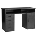 Ktaxon Wood Computer Desk Office Black Laptop PC Work Table Home Drawer & Keyboard Tray