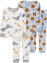Carter'S Child of Mine Toddler Cozy Pajama Set, 2-Pack, 4-Piece, Sizes 12M-5T