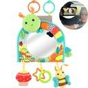 Infant Car Seat Toys, Baby Toys 6 to 12 Months, Teether and Crinkle Paper, Fun Travel Infant Rattle Toys for Babies 0 3 6 9 Months