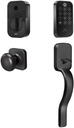 Yale Assure Lock 2 Touch with Wi-Fi and Ridgefield Handle in Black Suede