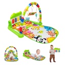RONBEI Baby Gym Play Mat, Tummy Time Mat for Baby Kick and Play, Lights Piano Play Mat, Musical Activity Fitness Gym Center for Baby Newborn Infants