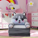 Lowprofile Cushions Plush Foldable Kids Sofa Backrest Armchair 2 in 1 Foldable Children Sofa Cute Cartoon Lazy Sofa Children Flip Open Sofa Bedwithout Liner Filler Cushion Mats