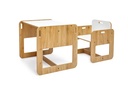 Nipperland Montessori 2Pc Kids Toddlers Play Table and Chair Set, Montessori Furniture, 1 Table & 1 Chair