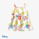 Disney Stitch Baby Girls Dresses Flower Graphic Infant Sleeveless Ruffle Outfits Sizes 3-24M