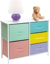 5-Drawer Dresser Chest (Pastel Multi-Color)