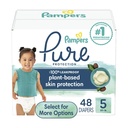Pampers Pure Diapers Size 5, 48 Count (Select for More Options)