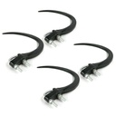 The ROP Shop | (Pack of 4) 9" Hay/Straw Grapple Hook for Accumulator with U-Bolts, Nuts, Washers