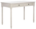 SAFAVIEH O' Mara Solid Retro Farmhouse 2 Drawer Desk, Taupe
