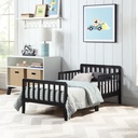 Olive & Opie Jax Toddler Bed, Black Finish