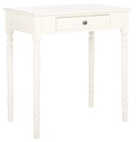SAFAVIEH Arina Solid Retro 1 Drawer Writing Desk, Distressed White