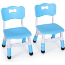 Pirecart 2Pcs Height Adjustable Kids Chairs for Toddler and Children